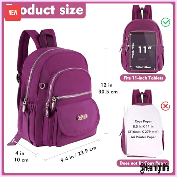 Mini Nylon Daypack Backpack Lightweight Small Women\'s Casual Daypack main image 2